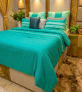 Luxury Teal Bedding Comforter Set