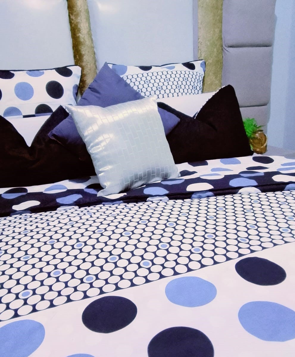 Black & White Polka Dot Bedding Comforter Set