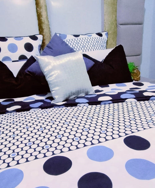 Black & White Polka Dot Bedding Comforter Set